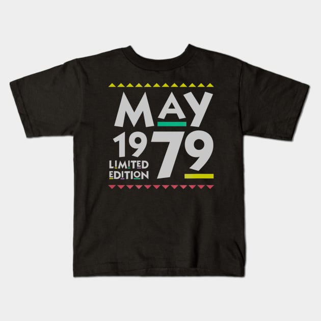 41th Birthday May 1979 41 Years Old Kids T-Shirt by bummersempre66